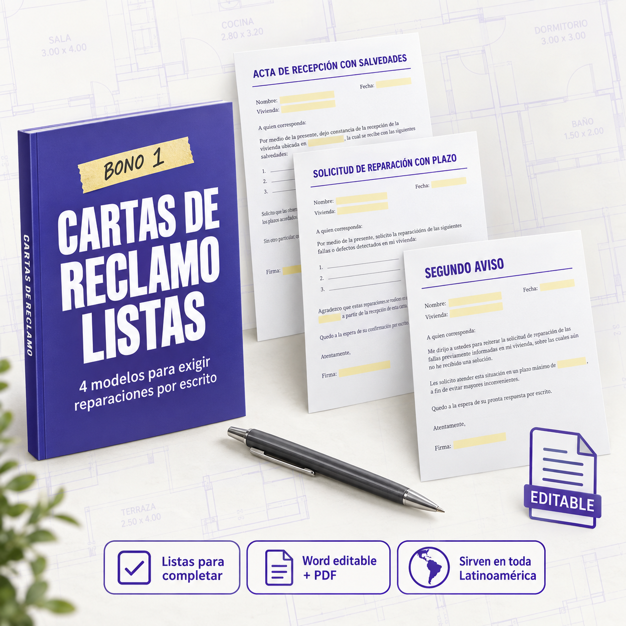 Cartas de Reclamo Listas: modelos editables de cartas